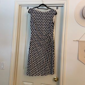 Ralph Lauren navy and white sleeveless dress